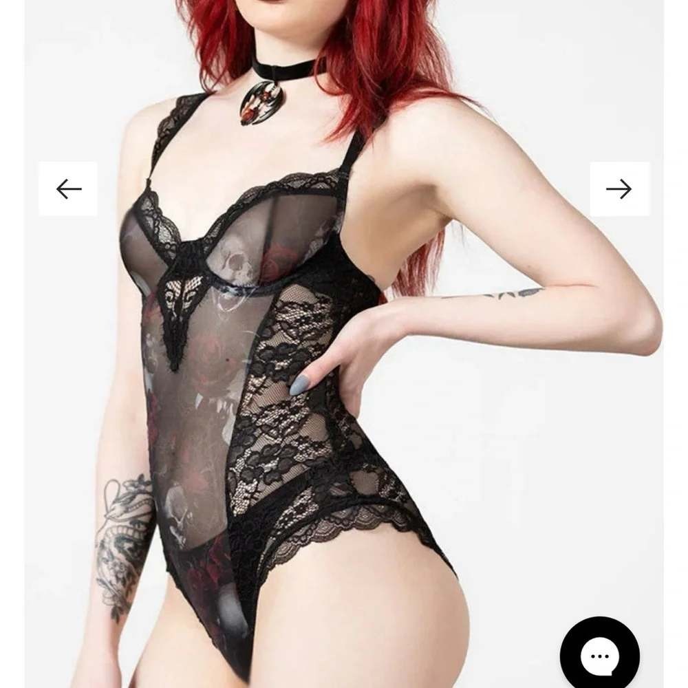 killstar magnolia lace bodysuit lace lingerie goth